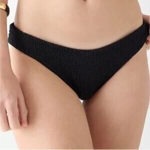 2/$15 NWT J. Crew Scrunchie Hipster Bikini Bottom Black Low-Rise Plus Size 2X